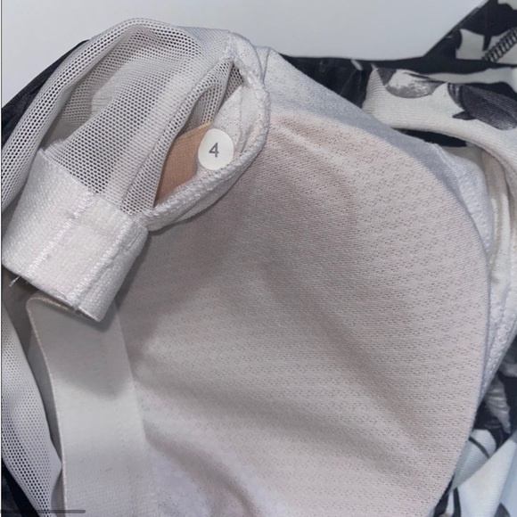 Lululemon Push Ur Your Limits Tank Brisk Bloom Black White Size 4 - Picture 8 of 10
